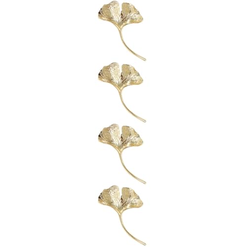 GALPADA 4stücke Ginkgo Brosche Damen Elegante Brosche Als Kleidung Deko Oder Kreative Taschenabzeichen Modischer Anstecker Für Schals Jacken Rucksäcke von GALPADA