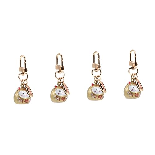 GALPADA 4stücke Cat Pendant Schlüsselanhänger Charm Süße Glückskatze Für Taschen Rucksäcke Und Dekoration Hochwertiger Metallanhänger Mit Detailliertem Design von GALPADA