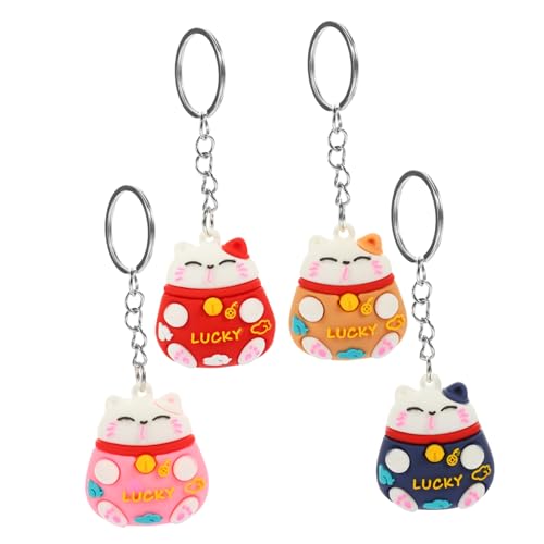 GALPADA 4er Set Kawaii Glückskatze Schlüsselanhänger Kreative Katzen Schlüsselringe Als Niedliche Tasche Anhänger Farbmix Für Und Souvenirs Für Katzenliebhaber GALPADA 4er Set Kawaii Glückskatze Schlüsselanhänger Kreative Katzen Schlüsselringe Als Niedliche Tasche Anhänger Farbmix Für Und Souvenirs Für Katzenliebhaber von GALPADA