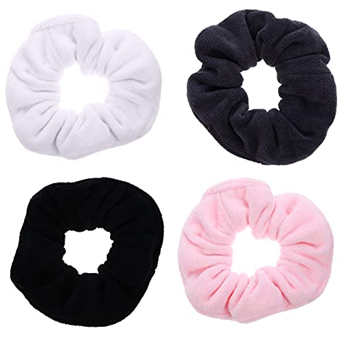 GALPADA 4 Stück Haargummis aus Ultraweichem Mikrofaser Mode Haarschmuck und Rosa für Damen Elastische Dehnbare Haargummis für von GALPADA