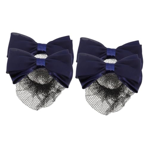 GALPADA 4stücke Haarnetz Mit Schleife Dekorative Haarklammer Für Elegante Hochsteckfrisuren Für Frauen Und Mädchen Haarschmuck Für Besondere Anlässe Und Alltag von GALPADA