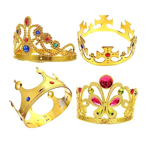 GALPADA 4 Stück Haarreifen mit Funkelnden Strass Leichte Diadems Hautfreundlich Langlebig für Geburtstagspartys und Festliche Anlässe von GALPADA