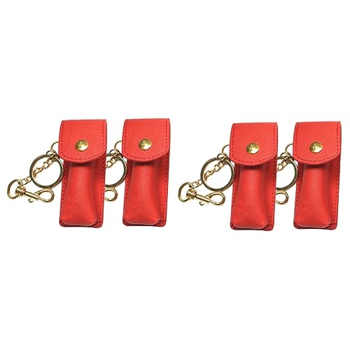 GALPADA 4 Stück Halter Für Lippenbalsam Tasche Lippenstift-schlüsselanhänger-Beutel Balsam Lippenbeutel Kulturbeutel Für Damen Lippenstift Tragbar Schwarzer Lippenstift Für Frauen Rot GALPADA 4 Stück Halter Für Lippenbalsam Tasche Lippenstift-schlüsselanhänger-Beutel Balsam Lippenbeutel Kulturbeutel Für Damen Lippenstift Tragbar Schwarzer Lippenstift Für Frauen Rot von GALPADA