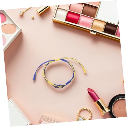GALPADA 4stücke Teiliges Ukrainisches Geflochtenes Armband-set Verstellbar Männer Frauen Unisex Alltag Und Feiern von GALPADA