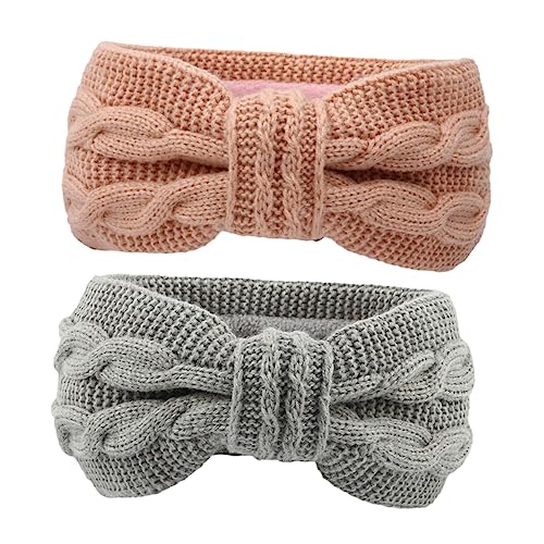 GALPADA 4stücke Warme Stirnbänder Elastische Haarbänder Für Frauen Geflochtene Kopfbedeckungen Fleece-innenfutter Für Herbst Und Winter Schützt Ohren Und Haare von GALPADA