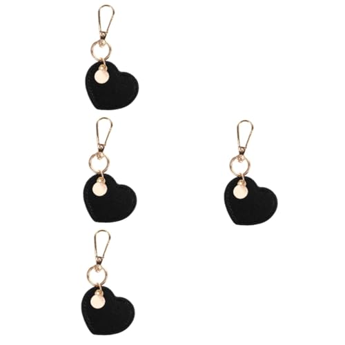 GALPADA 4stücke Herzförmiger Schlüsselanhänger Aus Pu Stilvolles Bag Pendant Für Taschen Und Rucksäcke Als Modisches Accessoire Und Dekoration von GALPADA
