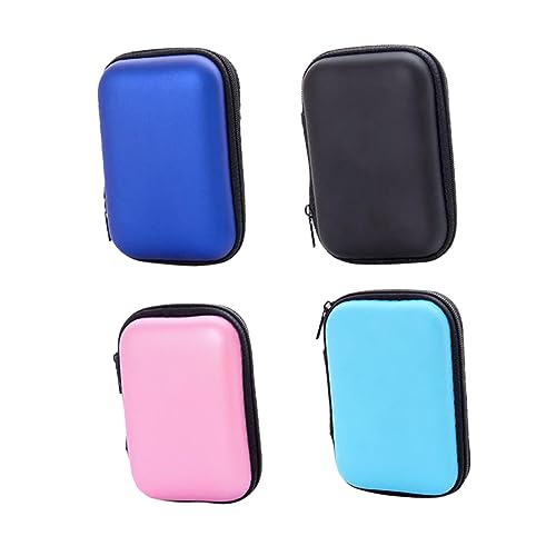 GALPADA 4 Stück Rechteckige Kabeltaschen Kompakte Multifunktionale Aufbewahrungstasche Kabel-Organizer-Tasche Verschleißfest Zufällige Farbe von GALPADA