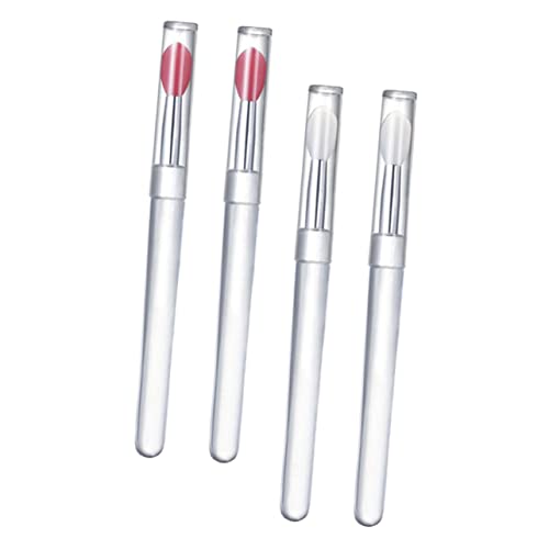 GALPADA 4 Stück Lippenpinsel Lippen Professioneller Und Pinsel Make Up Mit Deckel Lidschatten Make Up Tools Make Up Beauty Tools Silikon Lidschatten Mehrzweck Lippen Frauen von GALPADA