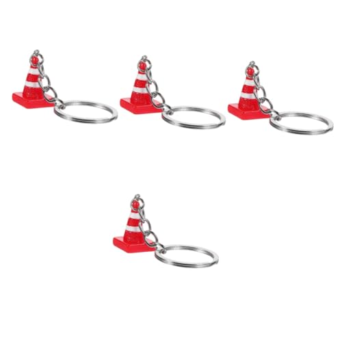 GALPADA 4stücke Schlüsselanhänger Verkehrskegel Stylischer Schlüsselring Für Taschen Und Rucksäcke Niedliches Dekorationsaccessoire Für Individuelle Akzente Langlebiges Design Für von GALPADA