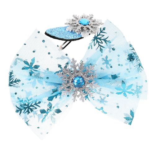 GALPADA 4stücke Schneeflocke Haarschmuck Krokodilklemmen Mädchen-haarspange Strass Kopfbedeckungen Haar Zubehör Für Weihnachtsfeiern Hochzeit Geburtstag von GALPADA