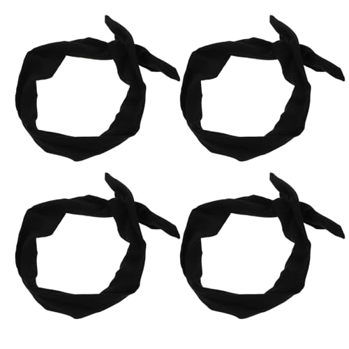 GALPADA 4 Stück Teiliges Set Haarschleifen Stirnbänder für Damen Verstellbare Draht Haarbänder mit Knoten für Partys Fitness und Alltag Vintage Bow Headbands Schwarz von GALPADA