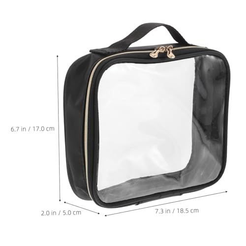 GALPADA 4 Stück Teiliges Transparente wasserdichte PVC kosmetiktaschen mit Reißverschluss Handliche Kulturbeutel für Damen Praktische Reise waschtasche Vielseitiger Organizer für Make up von GALPADA