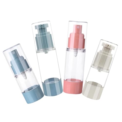 GALPADA 4 Stück Teiliges Vakuumierte Nachfüllbare Reise Lotionflaschen mit Pumpspender Luftdicht Bruchsicher als Shampoo Handcreme und Haarkonzentrat Behälter Zufällige Zufällige Farbe GALPADA 4 Stück Teiliges Vakuumierte Nachfüllbare Reise Lotionflaschen mit Pumpspender Luftdicht Bruchsicher als Shampoo Handcreme und Haarkonzentrat Behälter Zufällige Zufällige Farbe von GALPADA