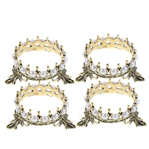GALPADA 4 Stück Vintage Nagel Stifthalter mit Perlenverzierung Stabiler Nagel Pinsel Organizer für Nail Art Pinsel Vielseitiger Maniküre Werkzeughalter Eleganter Arbeitsplatz Organizer von GALPADA
