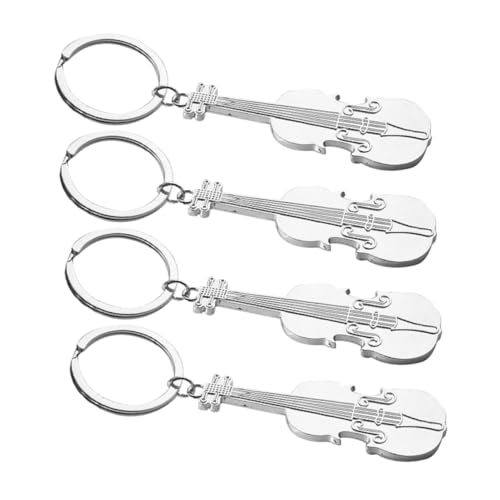 GALPADA 4stücke Teiliges Kreativer Violinenschlüsselanhänger Aus Musikinstrument Dekoration Für Musikliebhaber Und Geigenspieler Leicht Und Langlebig von GALPADA
