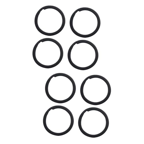 GALPADA 48stücke Schwarze Eisen Schlüsselringe Spaltringe Für Schlüsselbund Robust Und Sicher Für Karten Und Zubehör Korrosionsbeständig Flaches Design von GALPADA