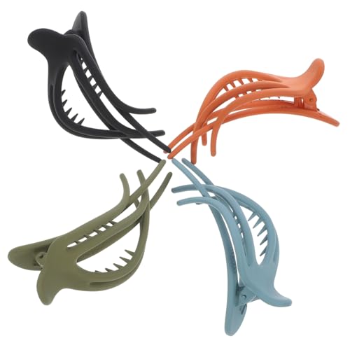 GALPADA 4 Stück Französische Haarspangen für Dickes und Dünnes Haar Rutschfeste Haarklammern für Damen Krallen Haarspangen Praktische Clips für Verschiedene Anlässe von GALPADA