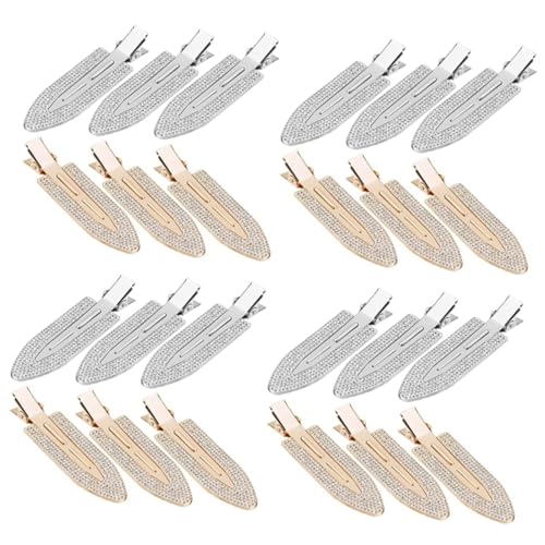 GALPADA 4er-set Haarspangen mit Strasssteinen Keine Dellen Keine Falten für Feines Haar Modischer Haarschmuck für Damen 6 Stück X 4 von GALPADA