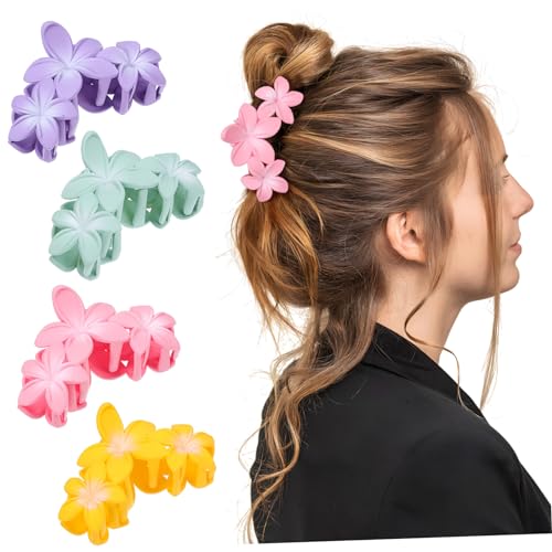 GALPADA 4stücke Blumen-haarspangen Für Frauen Dekorative Haar-clips Mit Blumenmotiv Rutschfeste Haarklammern Für Dicken Haar Blumen-haarschmuck Für Verschiedene Frisuren von GALPADA