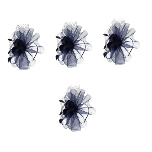 GALPADA 4stücke Fascinator Hut Aus Netz Mit Haarclip Und Stirnband Für Frauen Elegante Accessoires Für Hochzeiten Cocktailpartys Und Teepartys Leicht Und Bequem von GALPADA