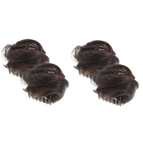 GALPADA 4stücke Katzenohren Haarknoten Clip Haarteil Leicht Zu Tragen Für Frauen Für Cosplay Partys Schule Und Mehr Fügt Volumen Und Stil Hinzu von GALPADA