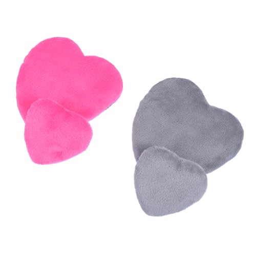 GALPADA 4stücke Kosmetikquasten Herzform Make-up Für Gesicht Puder Mit Riemen Waschbar Für Flüssige Foundation Schutzcreme Kompaktpuder Lidschatten von GALPADA