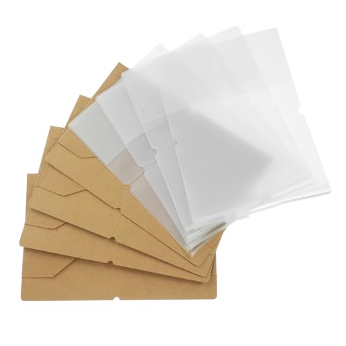 GALPADA 4stücke Reisepasshülle Aus Kraftpapier PVC-reisepass-Organizer-geldbörse Für Persönliche Gegenstände Reisen von GALPADA