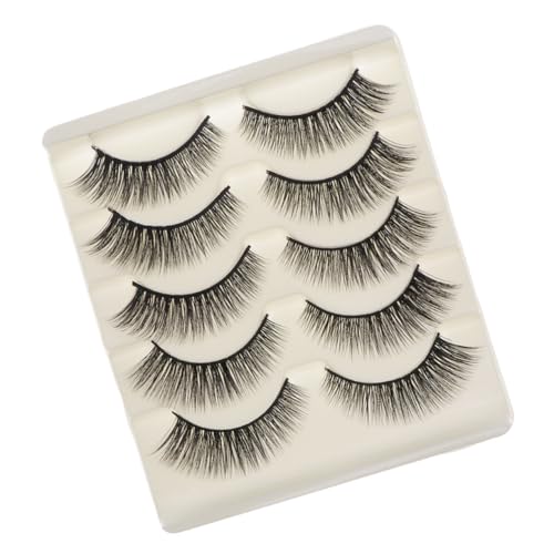 GALPADA 5 Paare Falsche Wimpern Natürliche Weiche Textur Sicher Und Geruchlos Für Frauen Und Mädchen von GALPADA