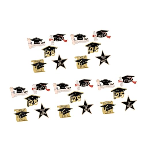 GALPADA 5 Sätze Arzt Hut Brosche Favorisieren Anstecknadel Aus Emaille Schild Reifen Abschluss Abschlussfeier Anstecker Abschlussnadeln Abschluss-patches Zinklegierung 5 Stück * 5 von GALPADA