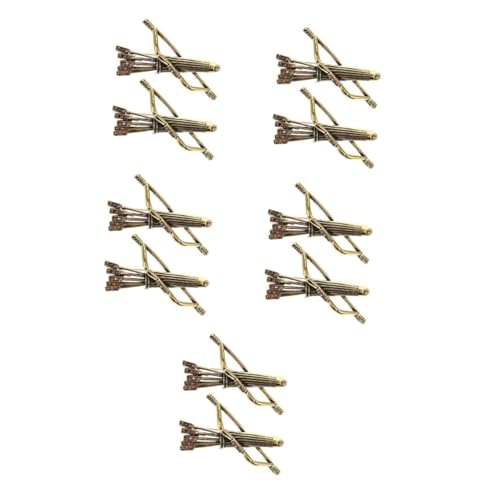 GALPADA 5 Sätze Brosche Mit Und Bogen Federclip Für Gürtelschnalle Ohrringe Rolle Herren Brosche Vintage Anstecker Viktorianische Brosche Schalnadel Zinklegierung Golden 2 Stück * 5 von GALPADA