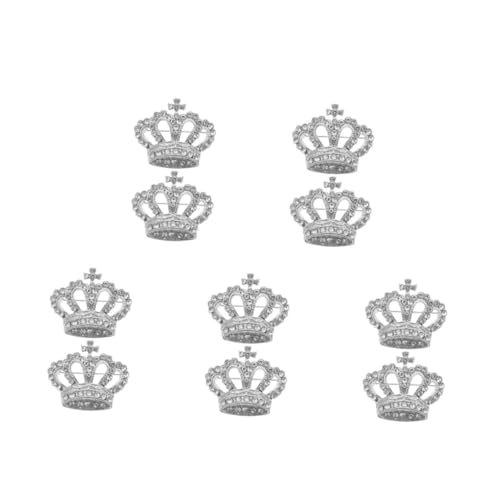 GALPADA 5 Sätze Kronenzirkonbrosche Damen Brosche Korsage Brosche Schal Brosche Kronenbrosche Strass-brosche Dekorative Stifte Brosche Für Kleid Legierung Silver 2 Stück * 5 von GALPADA