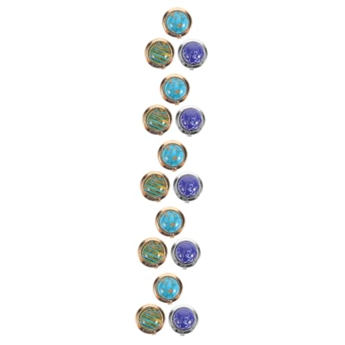 GALPADA 5 Sätze Manschettenknöpfe Für Modische Hemden Blazer Gleitscheiben Zum Trainieren Hantel Ring Gummiband Zur Herstellung Von Armbändern Tablettformen Legierung 3 Stück * 5 von GALPADA