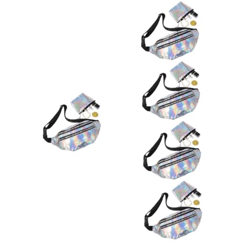 GALPADA 5sätze Damen-hüfttasche Aus Und Reißfest Mit Verstellbarem Schultergurt Und Praktischem Schnallenverschluss Für Bauch Oder Schultertrageart Geeignet Für Festival Party Und von GALPADA