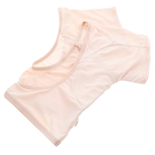 GALPADA 5stücke Damen Achsel Schweiß Weste Atmungsaktive Unterwäsche Für Sport Und Alltag Kurzärmelig Hautfarbene Wiederverwendbare Schweißabsorber-vest von GALPADA