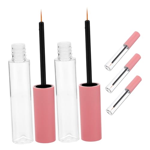 GALPADA 5 Stück Klare Eyeliner Fläschchen mit Kleinem Leere Wimpernverlängerungsflaschen Robust und Kompakt für Reisen und DIY Make Up Abfüllung von GALPADA