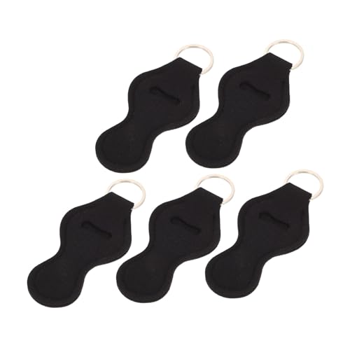 GALPADA 5 Stück Lippenstift Schutzhüllen aus Neopren mit Schlüsselanhängern Tragbare Lippenbalsam Halter Leichter Lippenstift Organizer Dekorativ und Praktisch für Alltagstaschen und von GALPADA