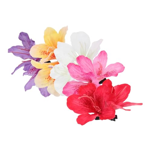 GALPADA 5stücke Boho Blumen Haarnadeln Frauen Haarspangen Künstliche Blumenbroschen Für Reisen Feste Hochzeiten Partys Fotografie Hanfu Urlaubszubehör von GALPADA