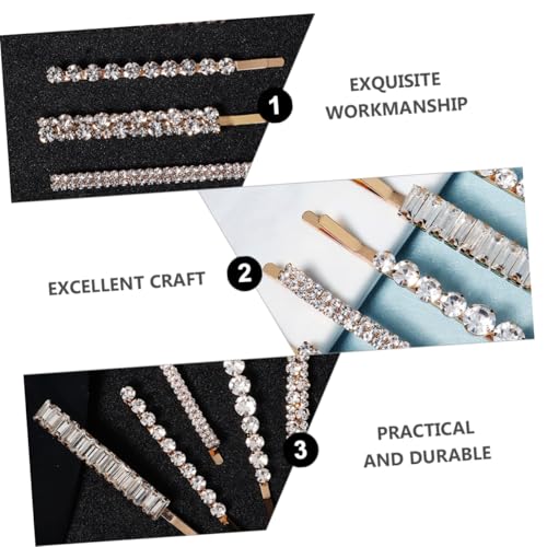 GALPADA 5 Stück Teiliges Haarspangen mit Strasssteinen Geometrisches Design Stilvolle Metall Haarclips für Frauen und Mädchen Vielseitiger Haarschmuck für Alltag und Besondere Anlässe von GALPADA