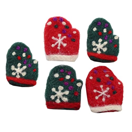 GALPADA 5 Stück Teiliges Handschuhform Filz Cartoon Brosche Festliche Kleidung Requisiten für Tasche Pullover Hut Schal Deko Zufällige Farben Zufällige Farbe von GALPADA