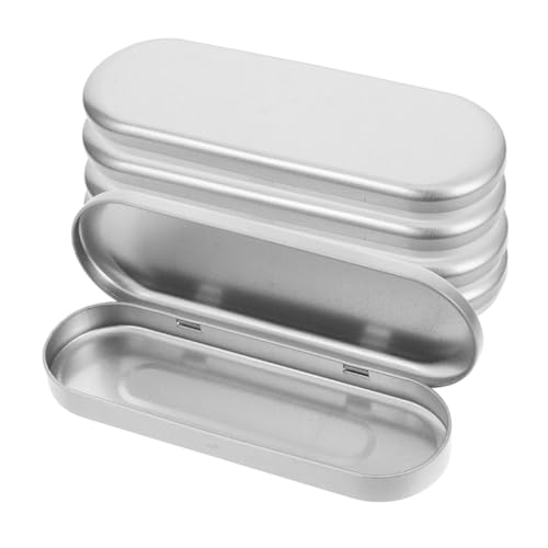 GALPADA 5stücke Stiftebox Aus Weißblech Federmäppchen Als Schreibwaren-Organizer Multifunktionsbox Für Stifthalter Vielseitiger Behälter Für Stifte Und Zubehör von GALPADA