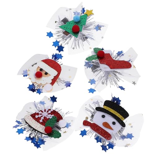 GALPADA 5 Stück Teiliges Weihnachts Haarspangen für Mädchen Niedliche Haarschmuck Accessoires aus Filz und Tüll Sichere Weiche Haarclips für Festliche Weihnachtsfeiern und Alltagslooks GALPADA 5 Stück Teiliges Weihnachts Haarspangen für Mädchen Niedliche Haarschmuck Accessoires aus Filz und Tüll Sichere Weiche Haarclips für Festliche Weihnachtsfeiern und Alltagslooks von GALPADA