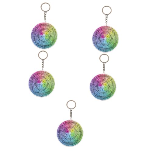GALPADA 5stücke Feeling Wheel Schlüsselanhänger Aus Emotionen Rad Tragbarer Und Für Taschen Und Schlüssel Perfektes Accessoire Für Psychische Gesundheit von GALPADA