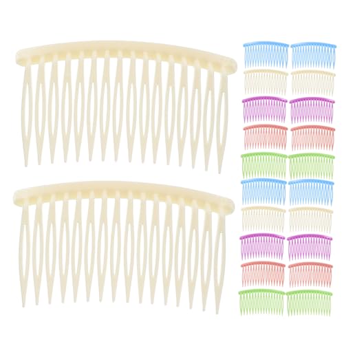 GALPADA 50stücke Elastischer Kammclip Aus Kunststoff Mit Zähnen Für Damen Abteilkamm Und Seitenkamm Für Alltags Und Festtagsstyling Haarklammer Mit Gabel Für Sanftes Kämmen Und von GALPADA