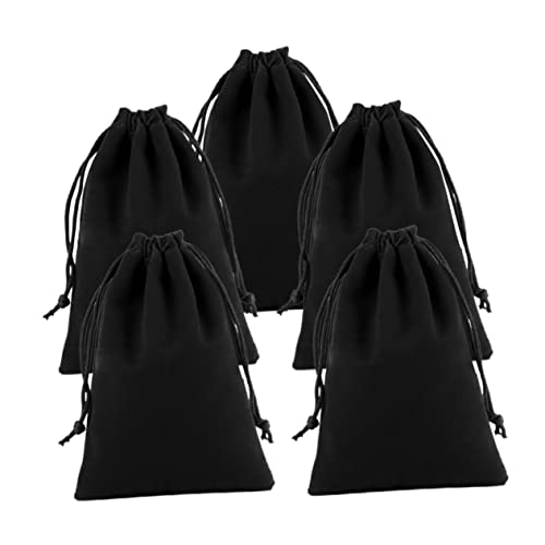 GALPADA 5St Haartrocknertasche Organizer Handtasche aufbewahrungstaschen Blackwel Halloween-Krawatten multifunktionaler Beutel mit Kordelzug Flusenbeutel mit Kordelzug Schmuck Samtbeutel von GALPADA