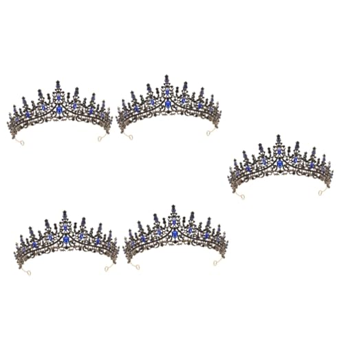 GALPADA 5St Krone Diademe Haarschmuck für den Abschlussball Zubehör Abs Kleider Tiara Hochzeitskopfschmuck Kopfschmuck für Bankette Barock- Kopfbedeckung Stirnband Kleidung Braut Strass von GALPADA