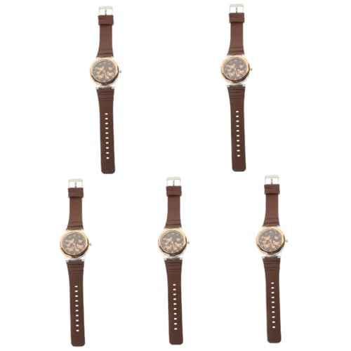 GALPADA 5stücke Damen Uhr Mit Silikonarmband Modische Butterflies Armbanduhr Für Alltag Freizeit Und Besondere Anlässe Für Frauen Und Mädchen Stilvoll Und Langlebig von GALPADA