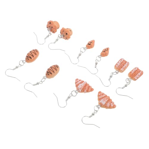 GALPADA 5paare Bäckerohrringe Mit Cupcake-anhänger Lustige Ohrringe Für Frauen Tropfenohrringe Aus Leichtem Material Lebensmittelschmuck Für Alltag Und Partys Realistische Essensmotive von GALPADA