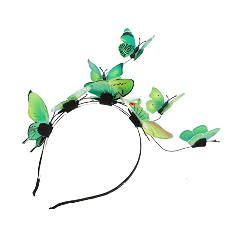 GALPADA 5St 3D-Schmetterlings-Stirnband hochzeitshaar schmuck wedding hair accessories Outdoor-Dekor grünes Stirnband tragegurt kostüme Stirnband für die Party Partyzubehör Halloween Hut von GALPADA