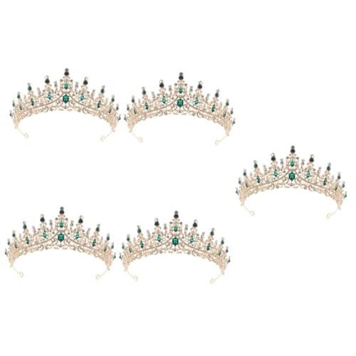 GALPADA 5St Krone Diademe für Frauen Hochzeitstiara für Frauen Kostüm Mädchen-Outfits haarschmuck Tiara für die Hochzeit der Braut Hochzeits-Tiara Abschlussball Kopfbedeckung Zubehör Kleid von GALPADA