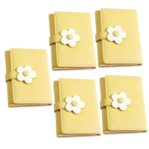 GALPADA 5stücke Kreatives Mädchen Geldbörse Aus Pu Einfache Multifunktionale Brieftasche Mit Blumenmuster Für Studenten Id-Fenster Und Viele Fächer Für Alltag Und Schule von GALPADA